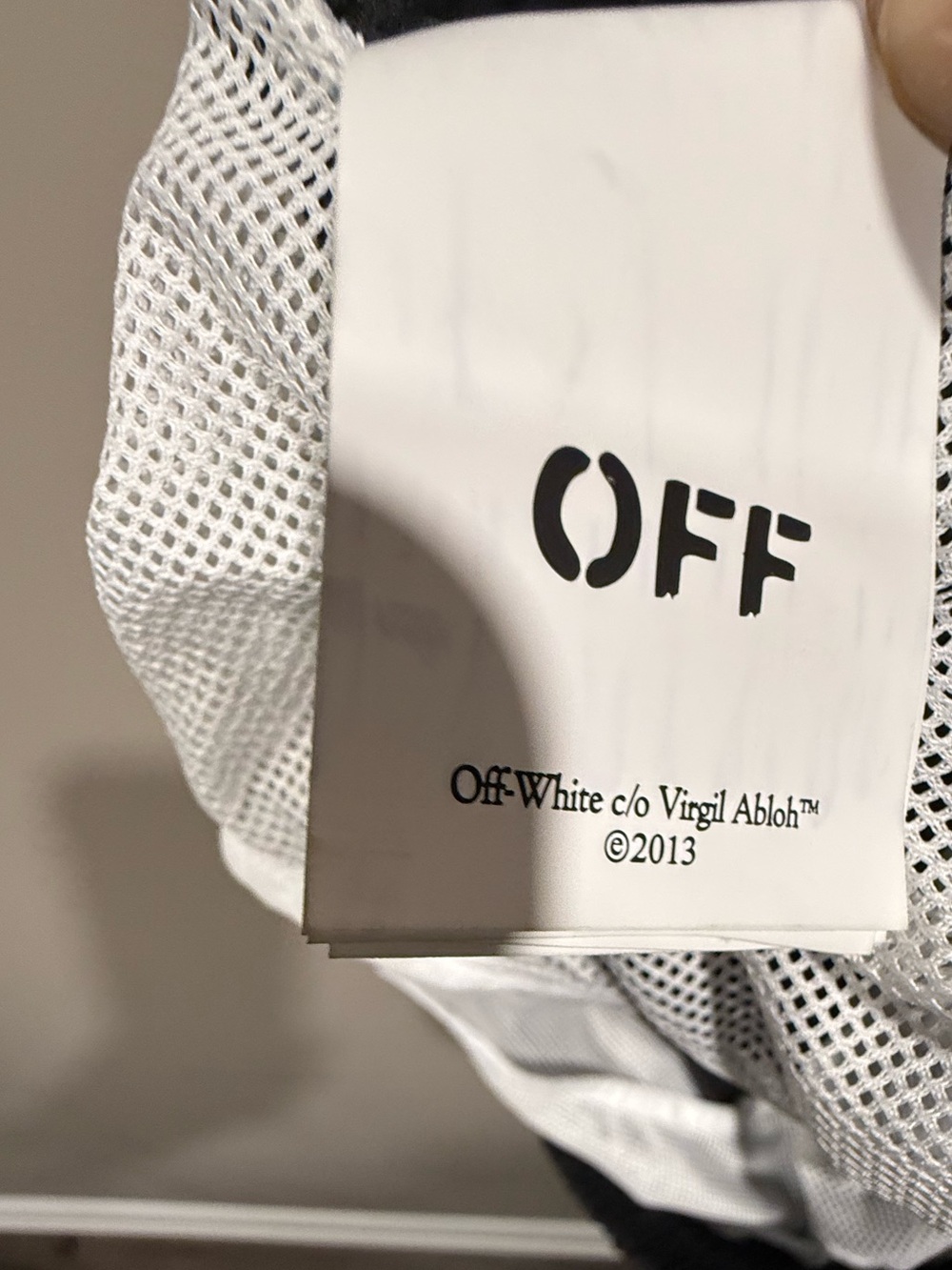 Off-white Men's Black Logo nylon Swim Shorts image 9